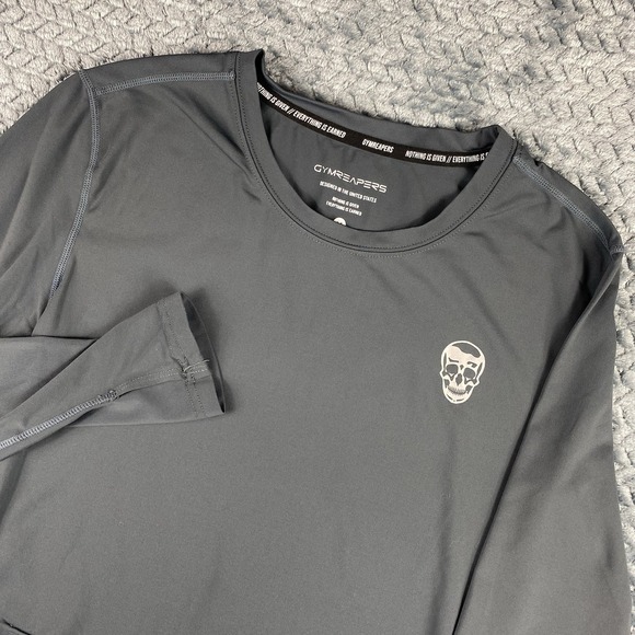 Gymreapers Tops - Gymreapers Women's Long Sleeve Performance Medium Obsidian Stretch Gym Fitness